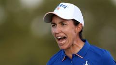 Ciganda's late sparkle lifts Europe on dramatic opening day of Solheim Cup